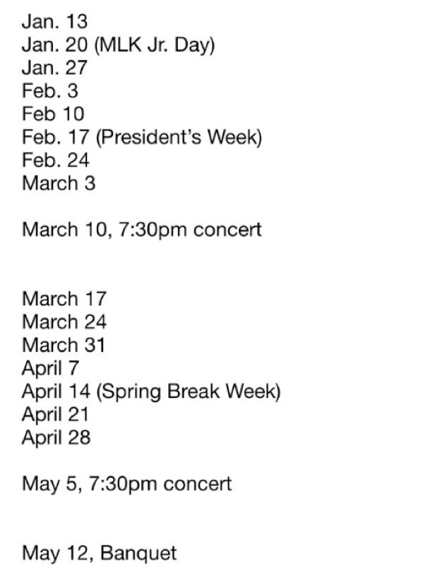 Current Schedule – Delmar Community Orchestra